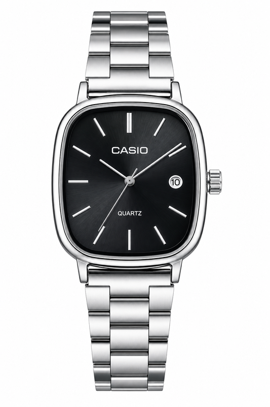 Montre Élégance Acier – Cadran Noir